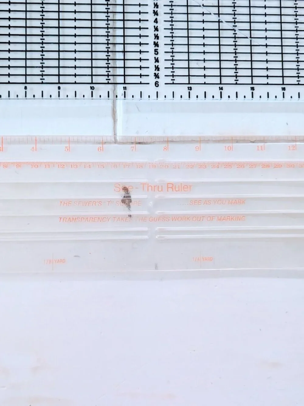 Lot of 2 VTG Quilting Rulers Betty Gall Quilters Rule Template & Sewers T Square